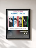 #noir Tableau de l'album Jovem Guarda (Remasterizado) de Roberto Carlos, cadre noir, imprimé et encadré en France