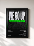 #noir Tableau de l'album WE GO UP de BABYMONSTER, cadre noir, imprimé et encadré en France