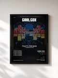 #noir Tableau de l'album That's The Bass de Carl Cox, cadre noir, imprimé et encadré en France