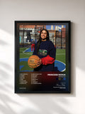 #noir Tableau de l'album 1992 Deluxe de Princess Nokia, cadre noir, imprimé et encadré en France