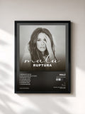 #noir Tableau de l'album Malú: ruptura de Malú, cadre noir, imprimé et encadré en France