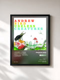 #noir Tableau de l'album Useless Creatures de Andrew Bird, cadre noir, imprimé et encadré en France