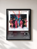 #noir Tableau de l'album Brilliance de Atlantic Starr, cadre noir, imprimé et encadré en France