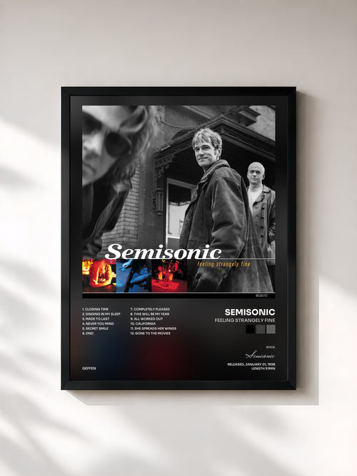 Semisonic · Feeling Strangely Fine — Affiche encadrée
