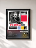#noir Tableau de l'album When Ronan Met Burt de Ronan Keating, cadre noir, imprimé et encadré en France
