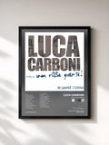 #noir Tableau de l'album Una Rosa Per Te de Luca Carboni, cadre noir, imprimé et encadré en France