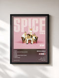 #noir Tableau de l'album Stop de Spice Girls, cadre noir, imprimé et encadré en France