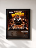 #noir Tableau de l'album Respect the Shooter de Uncle Murda, cadre noir, imprimé et encadré en France