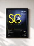 #noir Tableau de l'album Swing Low de Sam Cooke, cadre noir, imprimé et encadré en France