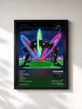 #noir Tableau de l'album Rainbow Child de LION BABE, cadre noir, imprimé et encadré en France