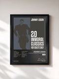 #noir Tableau de l'album 20 Immoral Classics - For Adults Only de Johnny Logan, cadre noir, imprimé et encadré en France