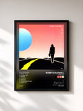 #noir Tableau de l'album Carry On de Bobby Caldwell, cadre noir, imprimé et encadré en France