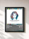 #noir Tableau de l'album Mesure seconde de Laurie Darmon, cadre noir, imprimé et encadré en France
