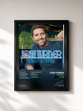 #noir Tableau de l'album Deep South de Josh Turner, cadre noir, imprimé et encadré en France