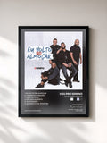 #noir Tableau de l'album Eu Volto pra Almoçar de Vou pro Sereno, cadre noir, imprimé et encadré en France