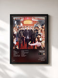 #noir Tableau de l'album Celebrity de *NSYNC, cadre noir, imprimé et encadré en France