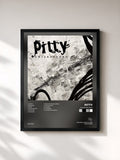 #noir Tableau de l'album Chiaroscuro de Pitty, cadre noir, imprimé et encadré en France