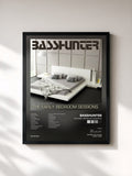 #noir Tableau de l'album The Early Bedroom Sessions de Basshunter, cadre noir, imprimé et encadré en France