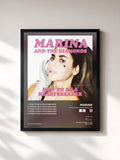 #noir Tableau de l'album How to Be a Heartbreaker de Marina, cadre noir, imprimé et encadré en France