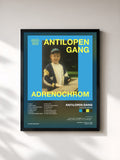 #noir Tableau de l'album Adrenochrom de ANTILOPEN GANG, cadre noir, imprimé et encadré en France