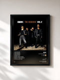 #noir Tableau de l'album The Remixes Vol. 2 de B2K, cadre noir, imprimé et encadré en France