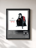 #noir Tableau de l'album Canciones 96-06 de Bunbury, cadre noir, imprimé et encadré en France