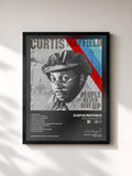 #noir Tableau de l'album People Never Give Up de Curtis Mayfield, cadre noir, imprimé et encadré en France
