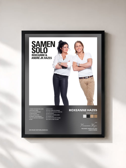Roxeanne Hazes · Samen Solo — Affiche encadrée