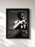 #noir Tableau de l'album Music Trance de Ben E. King, cadre noir, imprimé et encadré en France