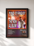 #noir Tableau de l'album THE NEW ALBUM de Pino D'Angiò, cadre noir, imprimé et encadré en France