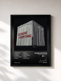 #noir Tableau de l'album Generic Everything de Chase & Status, cadre noir, imprimé et encadré en France