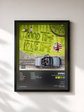 #noir Tableau de l'album Good Time Long Time de S1mba, cadre noir, imprimé et encadré en France