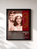 #noir Tableau de l'album Singles 1969-1981 de Carpenters, cadre noir, imprimé et encadré en France