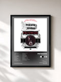 #noir Tableau de l'album Pirate Radio de Pretenders, cadre noir, imprimé et encadré en France