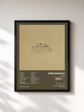 #noir Tableau de l'album Veneer(20th Anniversary Deluxe Edition) de José González, cadre noir, imprimé et encadré en France