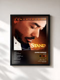 #noir Tableau de l'album Stand (in the Light) de James Ingram, cadre noir, imprimé et encadré en France