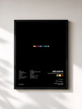 #noir Tableau de l'album The Entire History Of You de Edo Saiya, cadre noir, imprimé et encadré en France