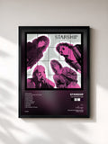 #noir Tableau de l'album No Protection de Starship, cadre noir, imprimé et encadré en France