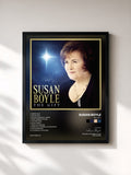 #noir Tableau de l'album The Gift de Susan Boyle, cadre noir, imprimé et encadré en France