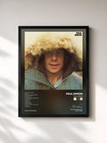 #noir Tableau de l'album Paul Simon de Paul Simon, cadre noir, imprimé et encadré en France