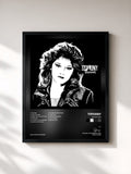 #noir Tableau de l'album Shadows de Tiffany, cadre noir, imprimé et encadré en France