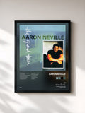 #noir Tableau de l'album The Grand Tour de Aaron Neville, cadre noir, imprimé et encadré en France