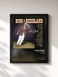 #noir Tableau de l'album Bing In Dixieland de Bing Crosby, cadre noir, imprimé et encadré en France