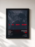 #noir Tableau de l'album 3, 10, Why, When de Jamie Woon, cadre noir, imprimé et encadré en France
