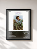 #noir Tableau de l'album Life Goes On de Paul Anka, cadre noir, imprimé et encadré en France