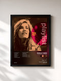 #noir Tableau de l'album Playlist: Paola Turci de Paola Turci, cadre noir, imprimé et encadré en France