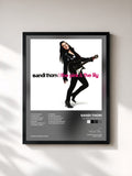 #noir Tableau de l'album The Pink and the Lily de Sandi Thom, cadre noir, imprimé et encadré en France