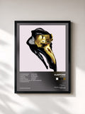 #noir Tableau de l'album Charmer de Claptone, cadre noir, imprimé et encadré en France