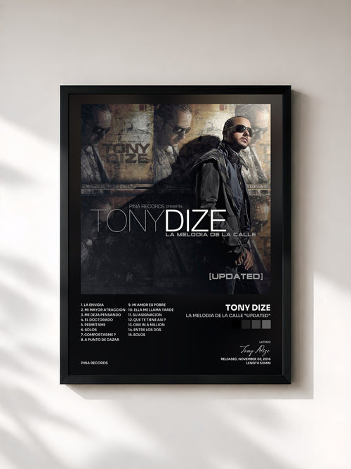 Tony Dize · La Melodia de la Calle "Updated" — Affiche encadrée