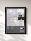#noir Tableau de l'album Eternal Melody de YOSHIKI, cadre noir, imprimé et encadré en France